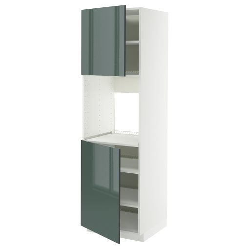 METOD, висок шкаф за фурна с 2 врати/рафт, 795.864.42