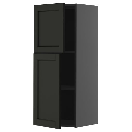 METOD, стенен шкаф с рафтове/2 вратички, 795.890.11