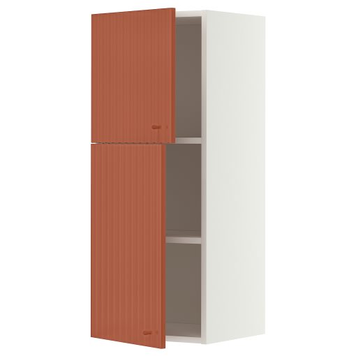 METOD, стенен шкаф с рафтове/2 вратички, 40x100 см, 796.119.36