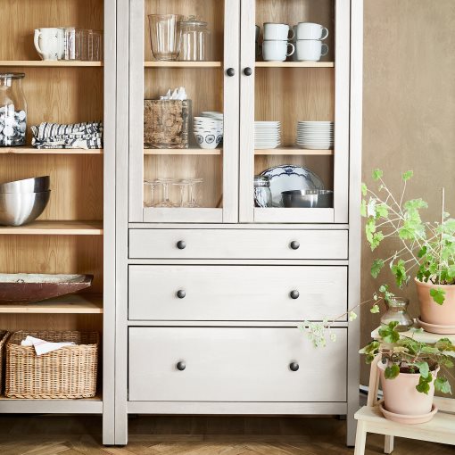 HEMNES, комб. артикул за съхр. с врати/чекмеджета, 180x197 см, 796.499.82