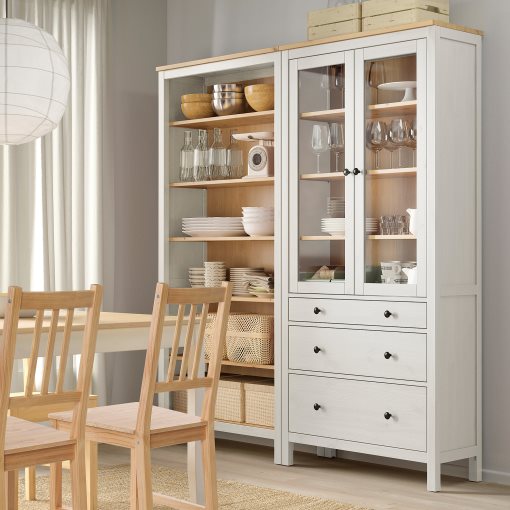 HEMNES, комб. артикул за съхр. с врати/чекмеджета, 180x197 см, 796.499.82