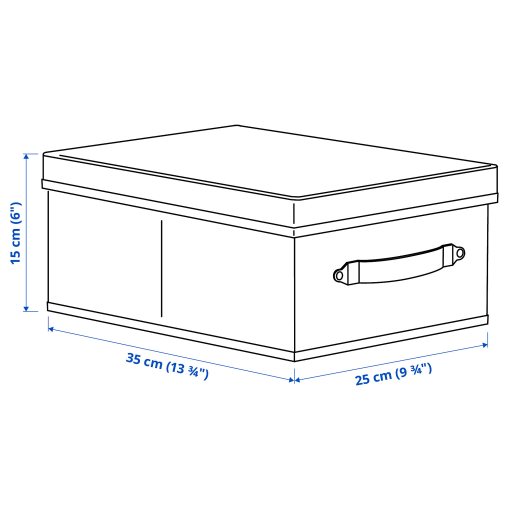 BLÄDDRARE, кутия с капак, 25x35x15 см, 804.743.92