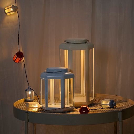 SOMMARLÅNKE, Декоративна LED лампа, на батерии на открито, 805.439.46