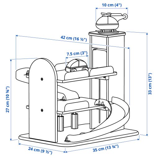 LILLABO, гараж с автомобил и хеликоптер, 805.893.50