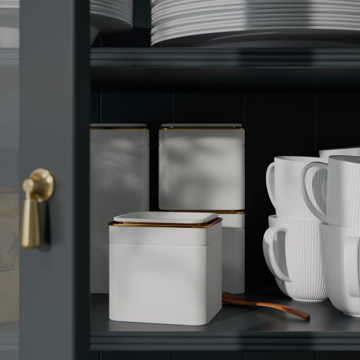 BLOMNING, кутия с капак, 10x10x10 см, 806.090.27