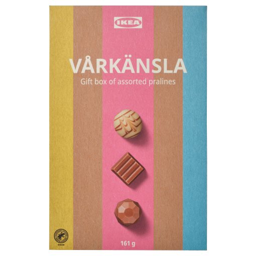 VÅRKÄNSLA, Подаръчна кутия, различни видове пралин, 161 гр, 806.297.37
