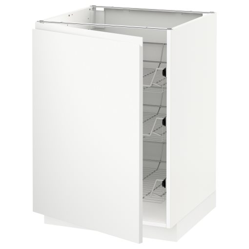 METOD, долен шкаф с телени кошници, 894.574.54