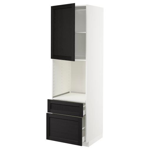 METOD/MAXIMERA, висок шкаф за фурна+вр/2 чела/1 ср/1 вис чкм, 894.637.04