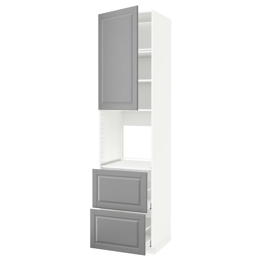 METOD/MAXIMERA, висок шкаф за фурнаа+врата/2 чекм, 894.684.24