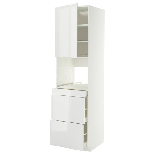 METOD/MAXIMERA, висок шкаф за комби микро, 894.698.00
