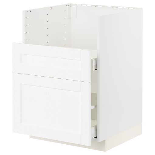 METOD/MAXIMERA, Долен шкаф мивка BREDSJON 2чела/2чекм., 894.734.49