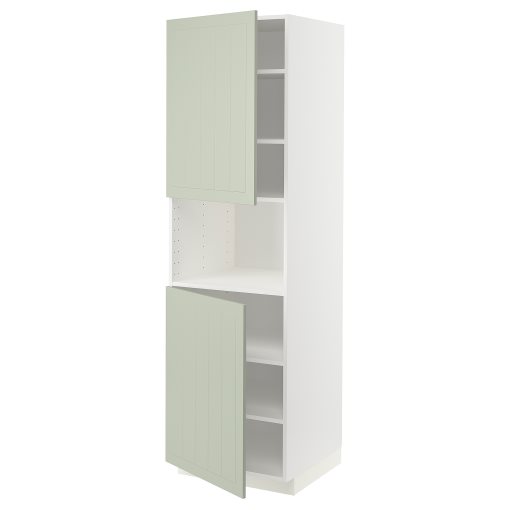 METOD, висок шкаф за микровълнова с 2 врати/рафт, 894.873.09