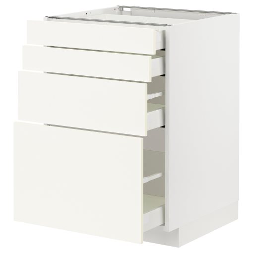 METOD/MAXIMERA, долен шкаф с 4 чела/4 чекмеджета, 895.072.13