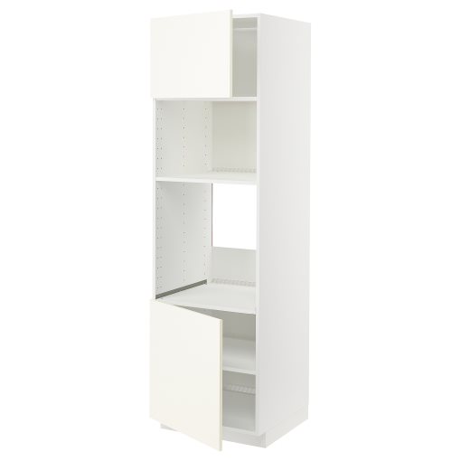 METOD, висок шкаф за фурна/микров. с 2 врати/рафт, 895.073.88