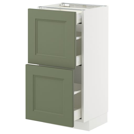 METOD/MAXIMERA, долен шкаф с 2 чела/3 чекмеджета, 895.180.04