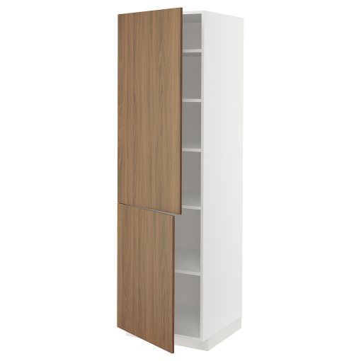 METOD, висок шкаф с рафтове/2 врати, 895.198.95