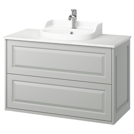 TANNFORSEN/RUTSJON, шкаф за мивка + чекмеджета/мивка/смесител, 895.215.63