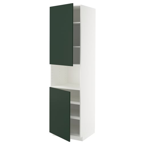 METOD, висок шкаф за микровълнова с 2 врати/рафт, 895.570.38