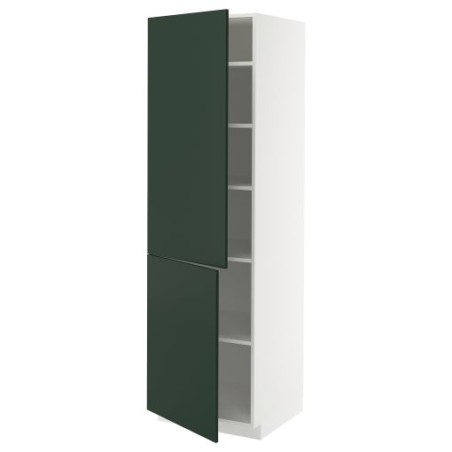 METOD, висок шкаф с рафтове/2 врати, 895.574.58