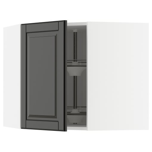 METOD, ъглов стенен шкаф с върт. механизъм, 895.787.43