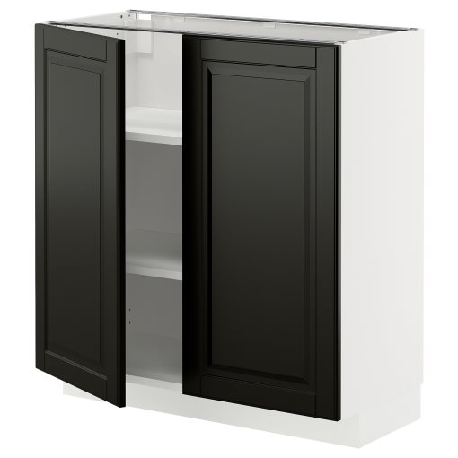 METOD, долен шкаф с рафтове/2 вратички, 895.788.56