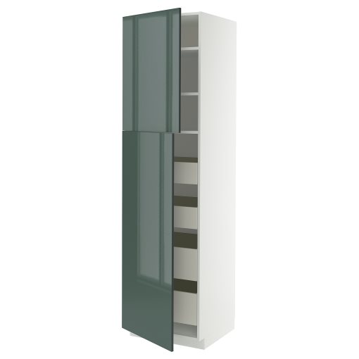 METOD/MAXIMERA, висок шкаф с 2 врати/4 чекмеджета, 895.861.54