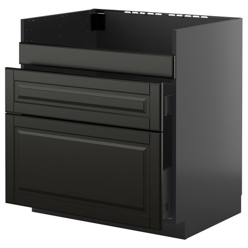 METOD/KNIVSHULT, долен шкаф за мивка HAVSEN с 3 чела/2 чекм., 895.872.24
