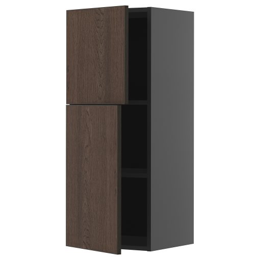 METOD, стенен шкаф с рафтове/2 вратички, 895.879.50