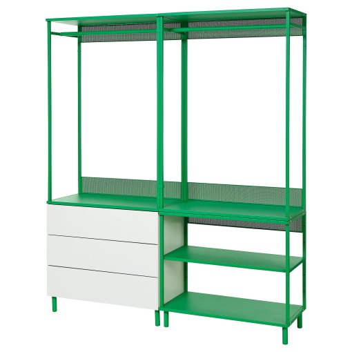 PLATSA, открит гардероб с 3 чекмеджета, 895.941.30