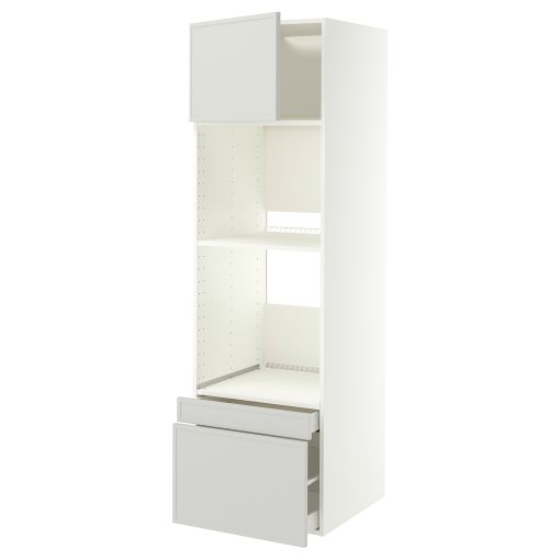 METOD/MAXIMERA, висок шкаф за фурна/комби фурна + вр./2 чекм., 60x60x200 см, 896.055.72