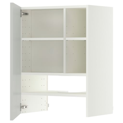METOD, стенен шкаф за вгр. аспиратор с рафт/вр., 60x80 см, 896.062.89