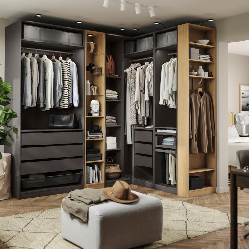 PAX, ъглов гардероб, 896.074.63