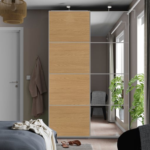 PAX/MEHAMN/AULI, гардероб с плъзгащи се врати, 150x66x236 см, 896.088.58