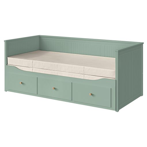 HEMNES, кушетка с 3 чекмеджета/2 матрака, 896.102.29