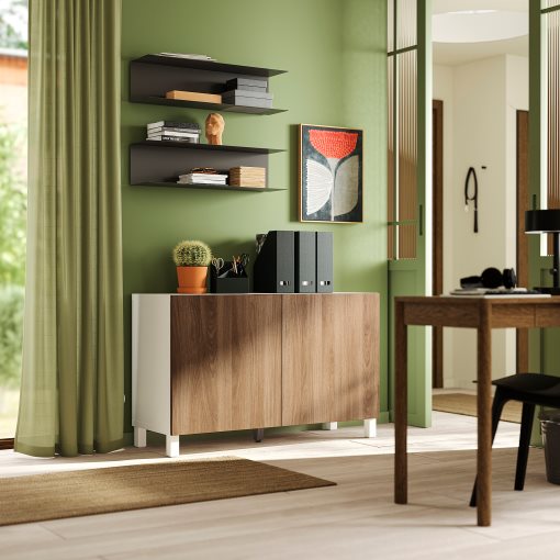 BESTÅ, комб. артикул за съхранение с врати, 896.121.91