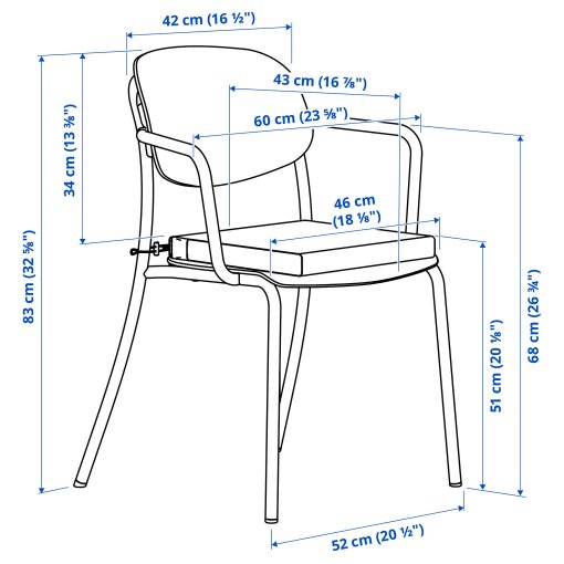 VISINGSÖ/VISINGSÖ, маса и 2 стола, 70x70 см, 896.155.33