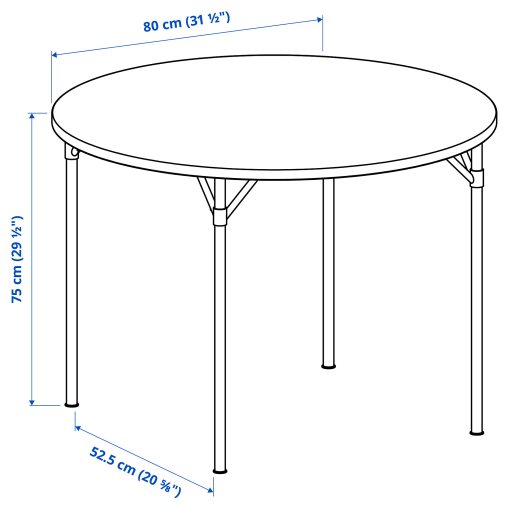 GRÖTÅN/GRÖTÅN, маса и 2 стола, 80 см, 896.174.19