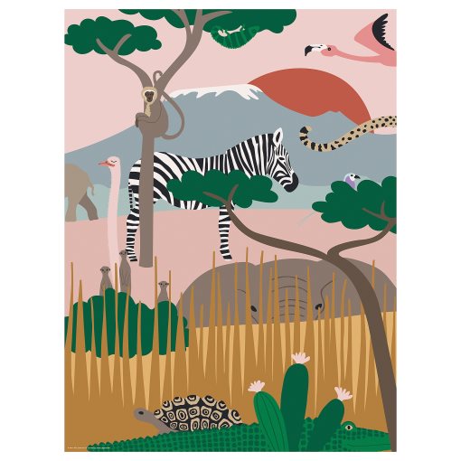 SANDLÖPARE/BILD, постер, "Криеница в саваната", 906.019.07