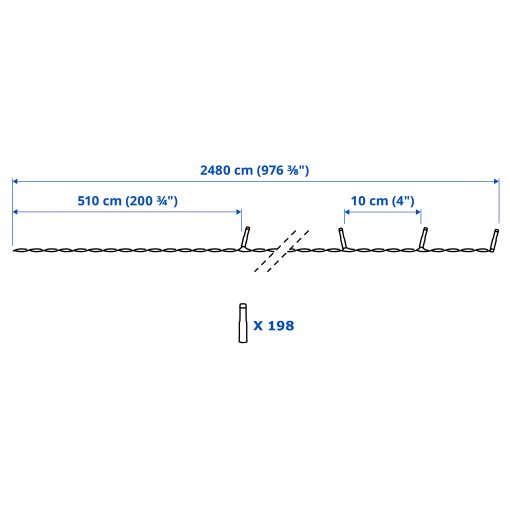 GETKÅL, LED гирлянда, на открито, 906.028.79
