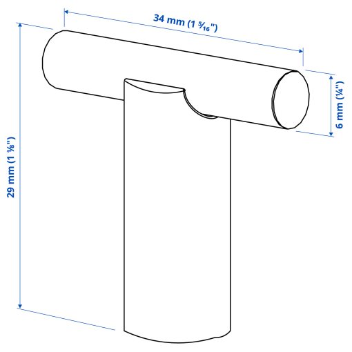 STJÄRNHOV, дръжка, 34 мм, 906.096.25