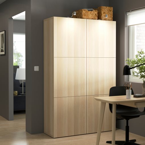 BESTÅ, комбиниран артикул за съхранение с врати, 990.715.07