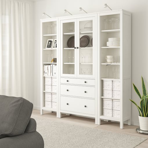 HEMNES, комбиниран артикул за съхранение с врати/чекмеджета, 992.342.55