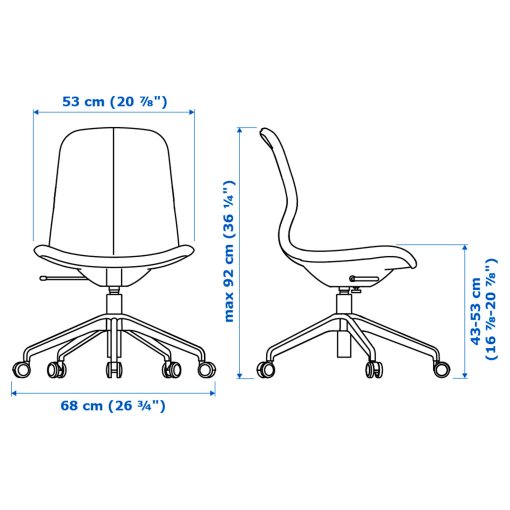 TROTTEN/LANGFJALL/BESTA/LAPPVIKEN, комбинация - бюро с шкафове и въртящ се стол, 994.365.88