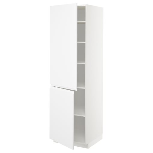 METOD, висок шкаф с рафтове/2 врати, 994.564.11