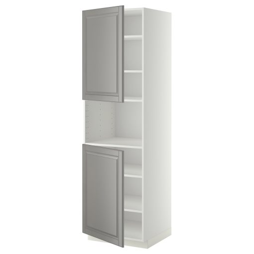 METOD, висок шкаф за микровълнова с 2 врати/рафт, 994.580.09