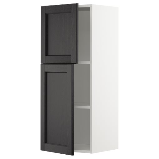 METOD, стенен шкаф с рафтове/2 вратички, 994.581.94