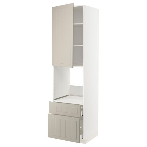 METOD/MAXIMERA, висок шкаф за фурна+вр/2 чела/1 ср/1 вис чкм, 994.650.38