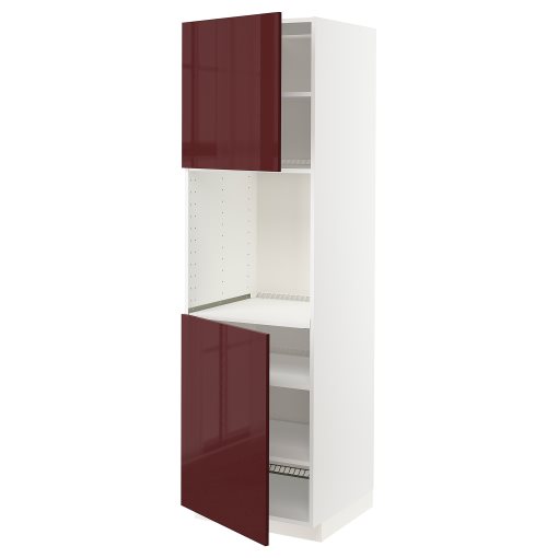 METOD, висок шкаф за фурна с 2 врати/рафт, 994.709.16