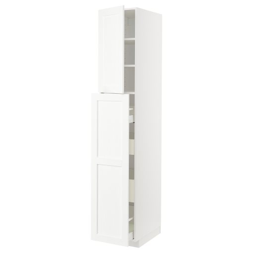 METOD/MAXIMERA, висок шкаф,изтг фнк 1врата/4чекм/2рфт, 994.735.66