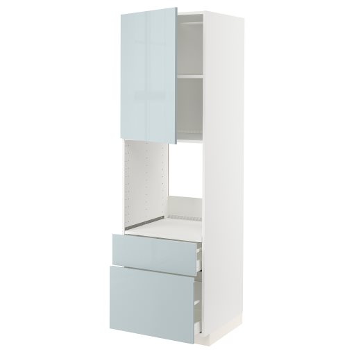 METOD/MAXIMERA, Висок шкаф за фурна + врата/2 чела/1 средно/1 високо чекм, 994.796.48